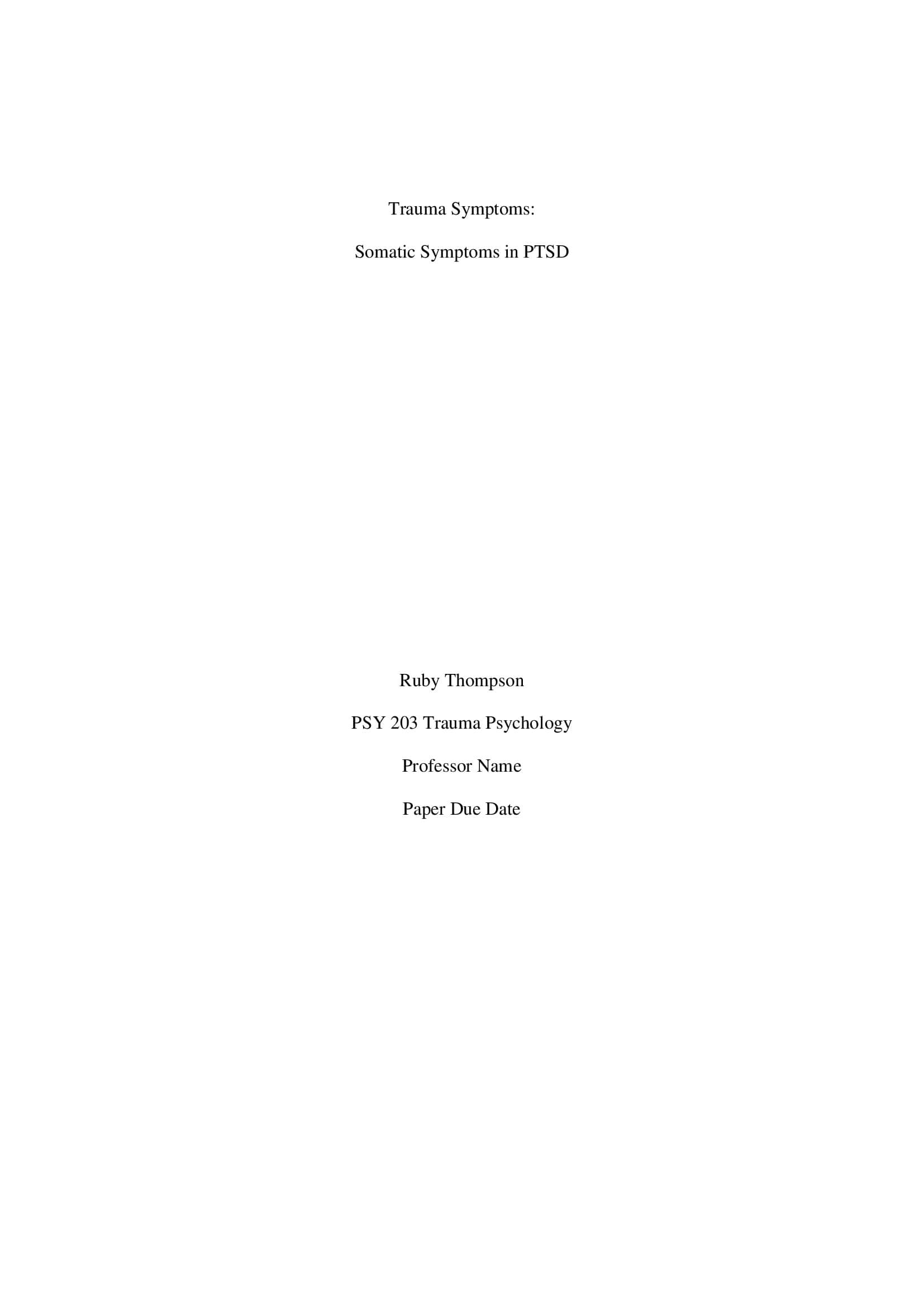turabian format title page