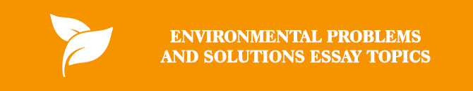 Environmental problems and solutions essay
