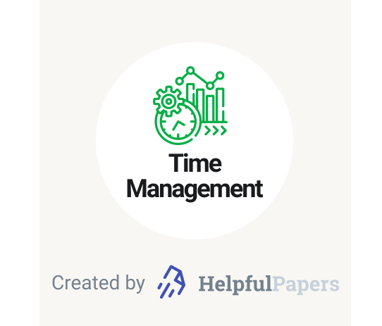 The picture depicts time management icon.