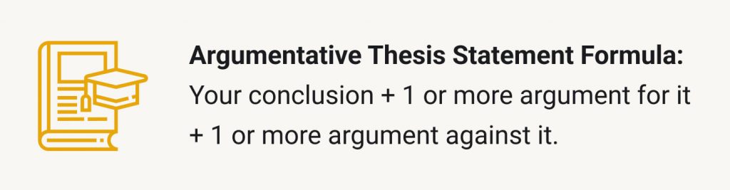 argument thesis formula