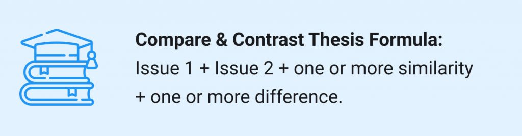 which compare and contrast thesis statements are effective check all that apply