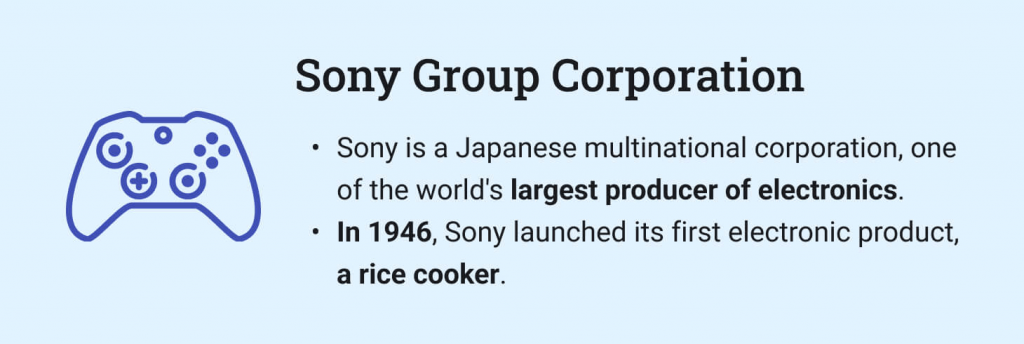 case study of sony company