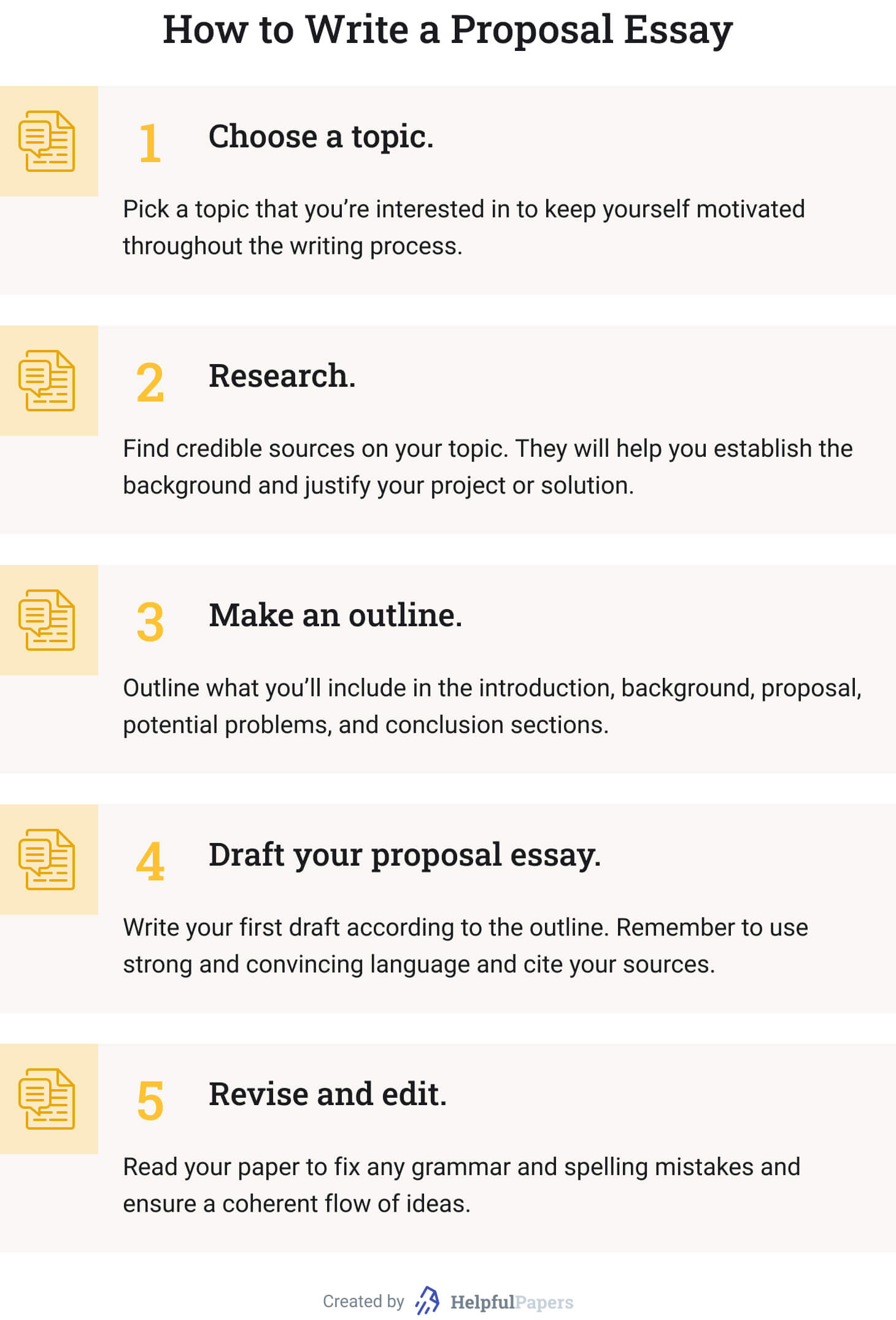 what makes a good proposal essay